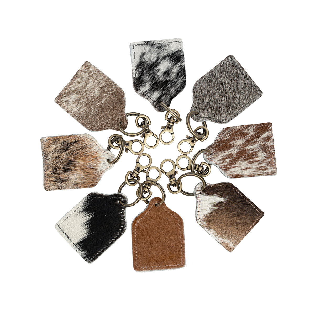 Genuine Cowhide Keychain Tag