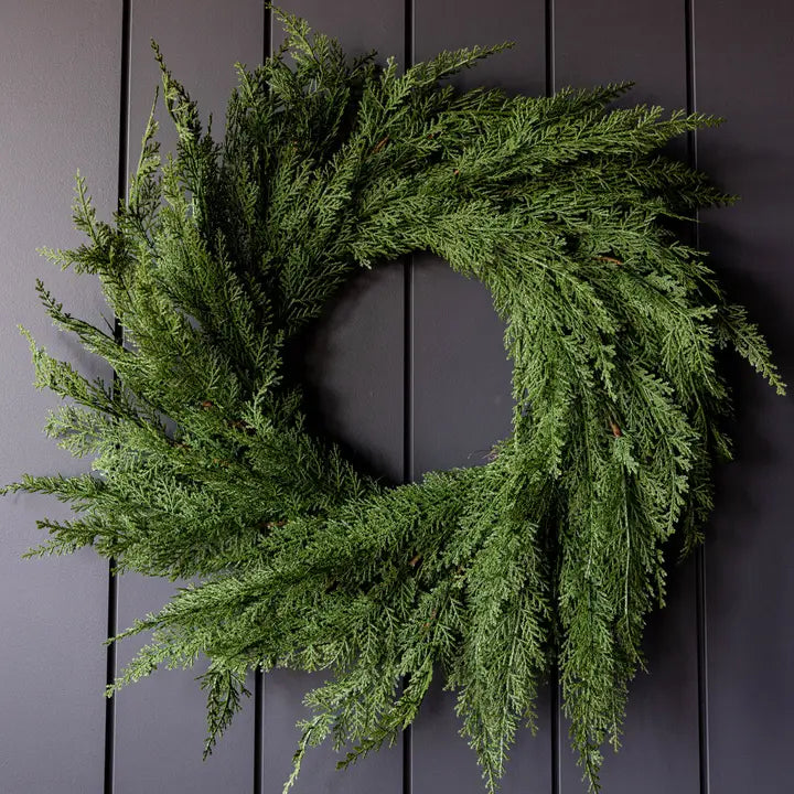 Cypress Pine Wreath - 24"