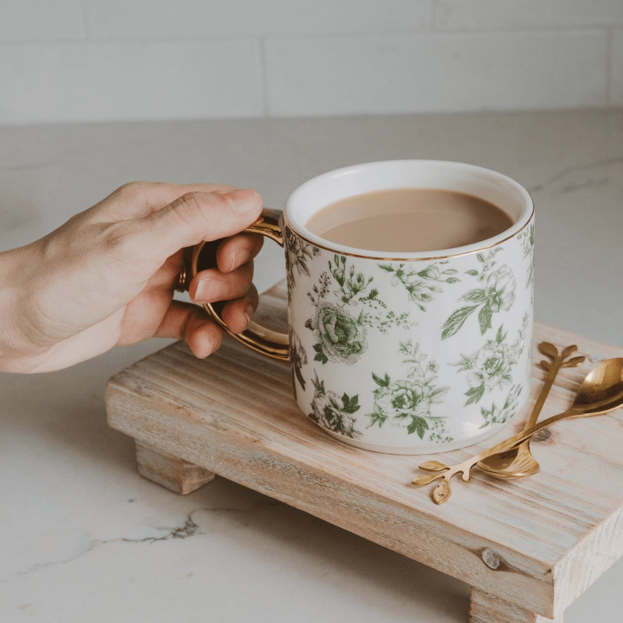Handcrafted Floral Mug