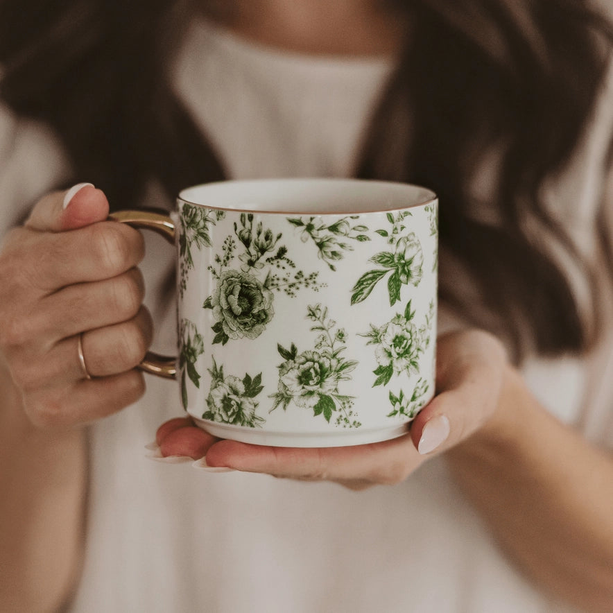 Handcrafted Floral Mug
