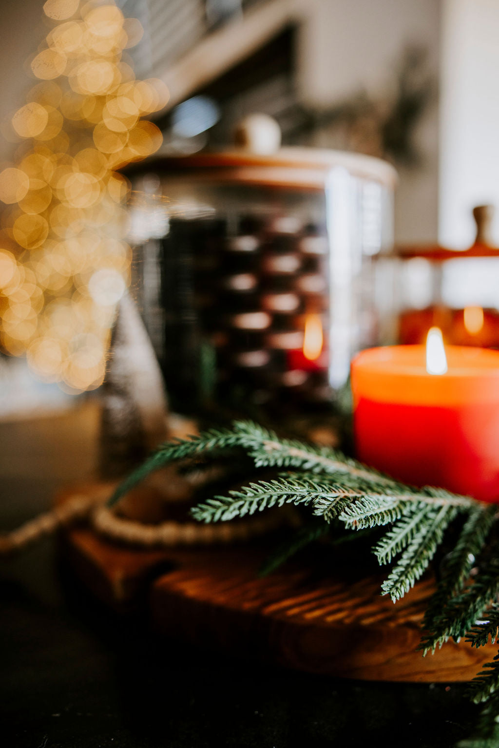 Norfolk Pine Candle Ring