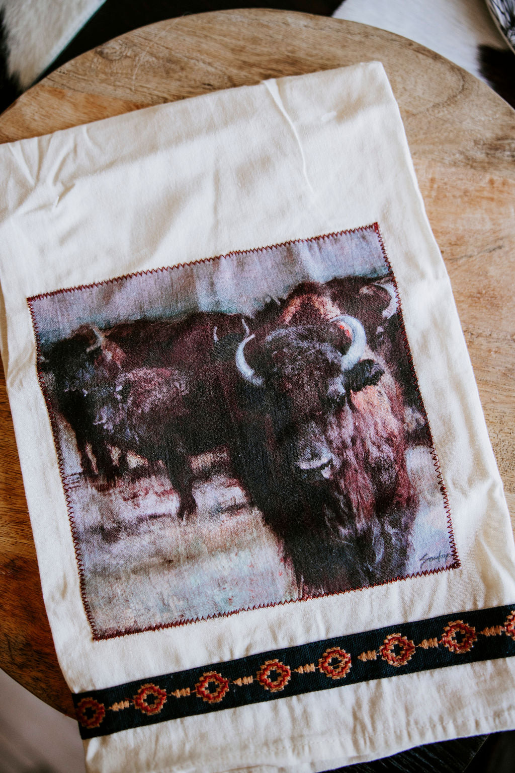 Buffalo Herd Kitchen Towel