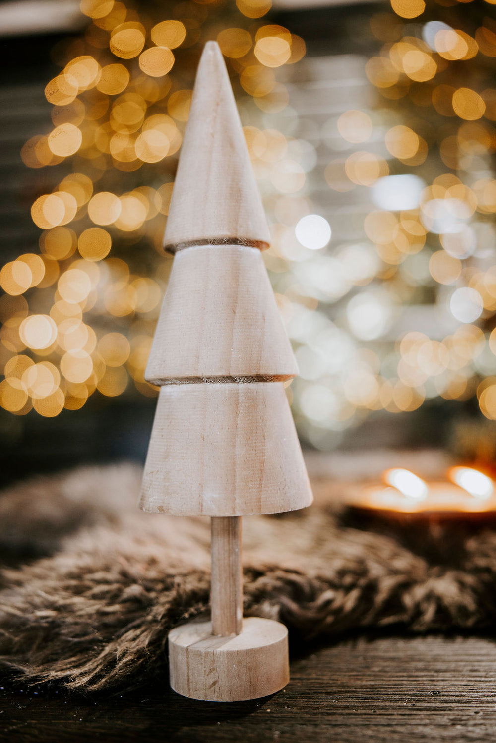 Rustic Wooden Tabletop Tree
