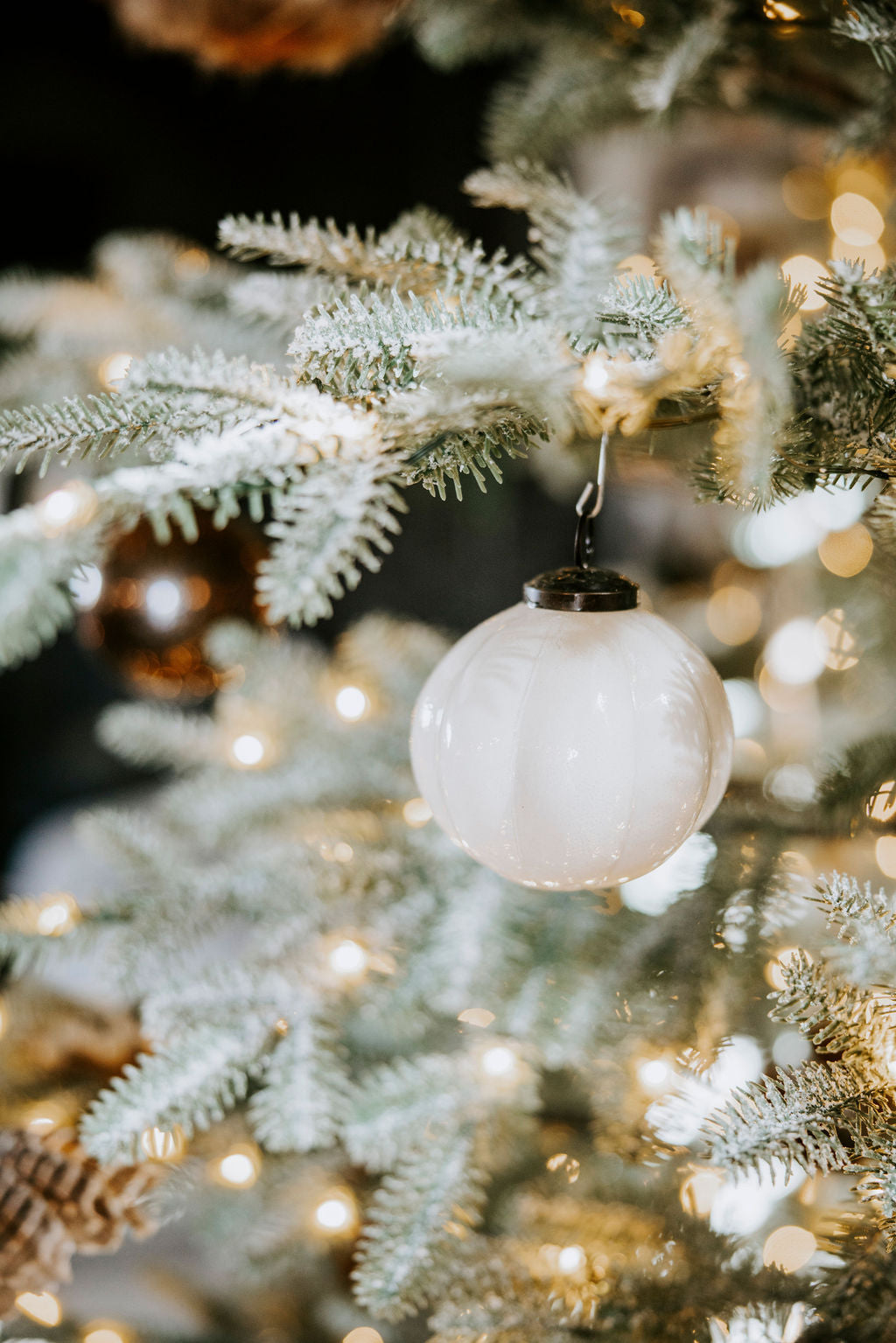 Ribbed Glass Ornament - 3 Sizes