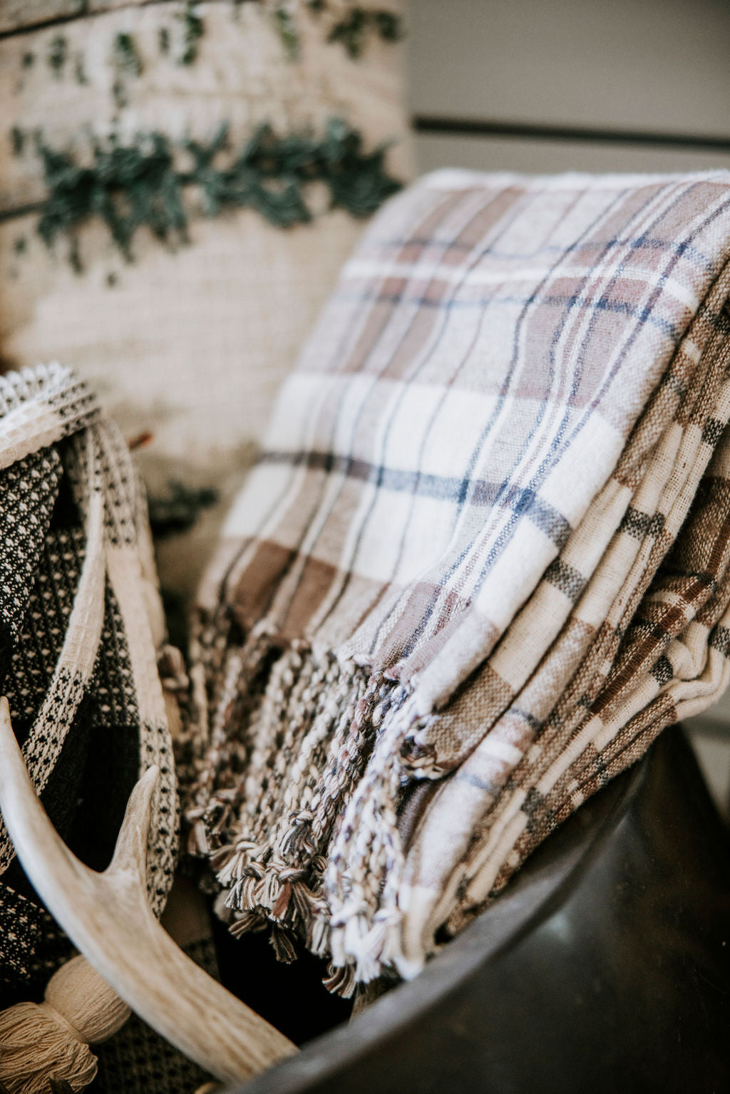 Embroidered Lumbar Pillow