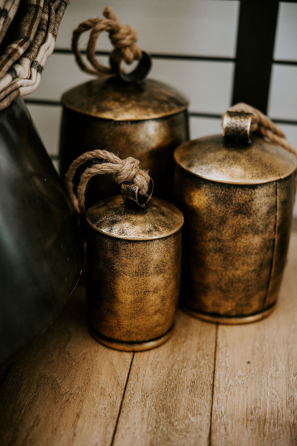 Rustic Gold Metal Bell - 3 Sizes