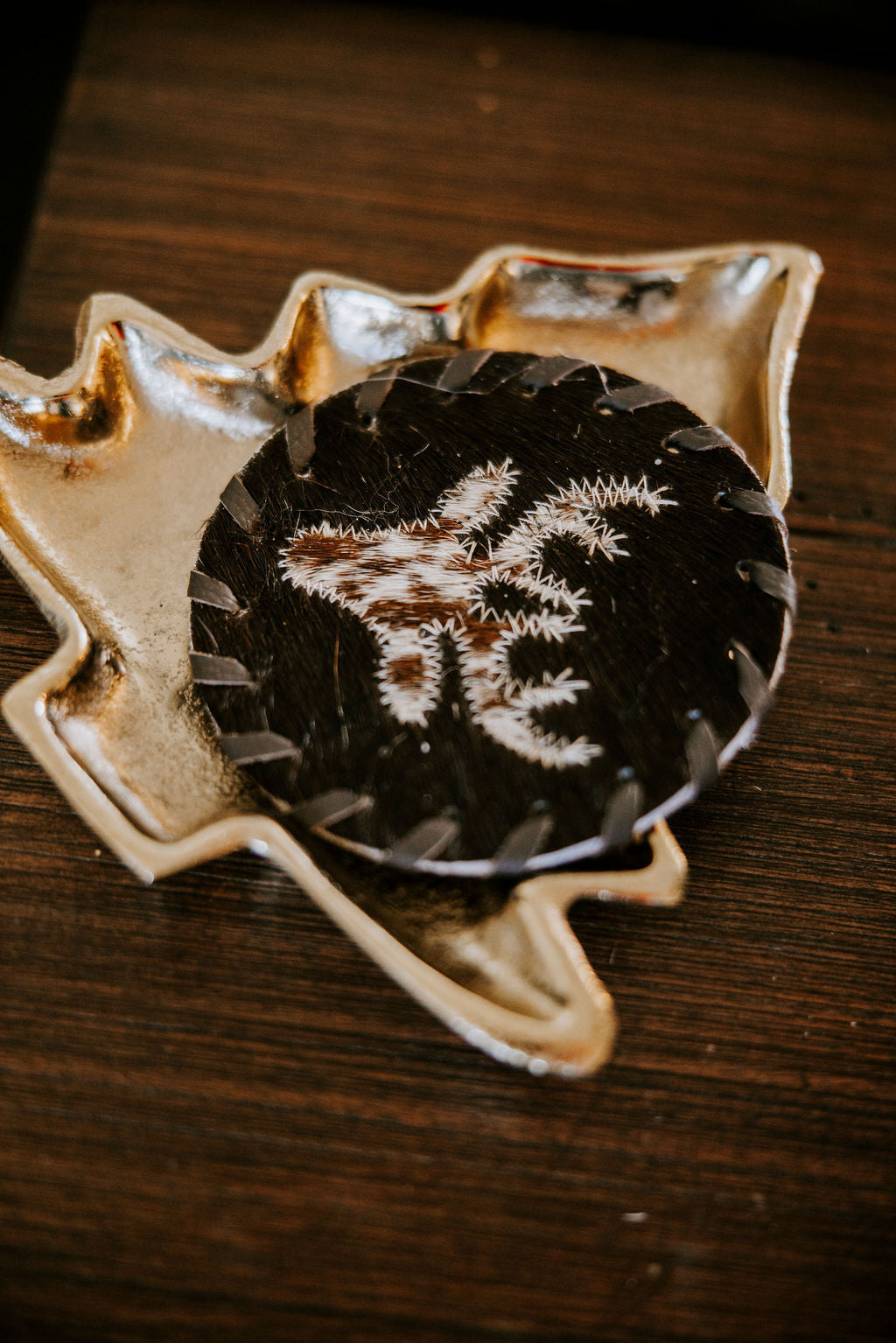 Gold Tree Shaped Dish