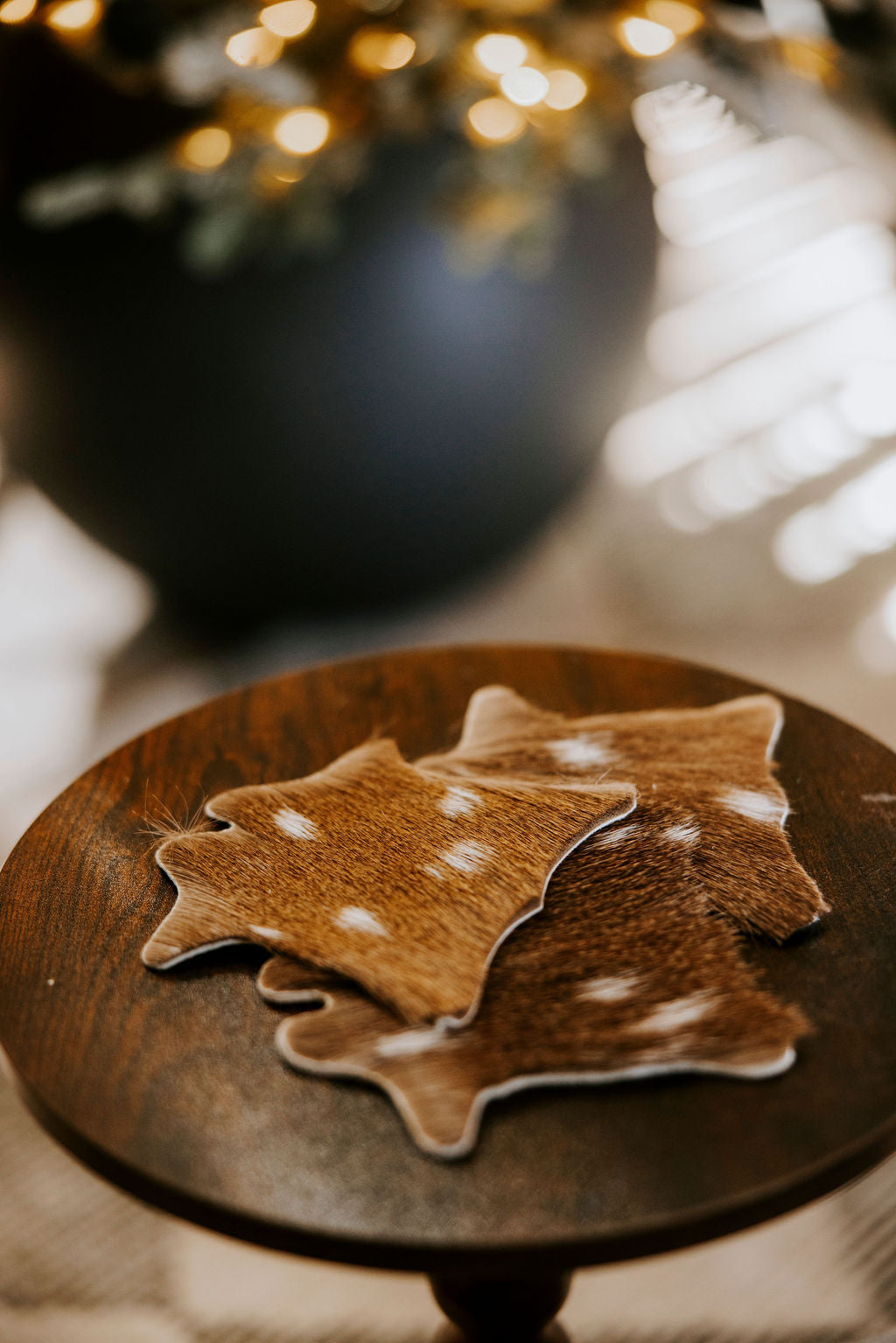 Mini Axis Hide Rug Coaster