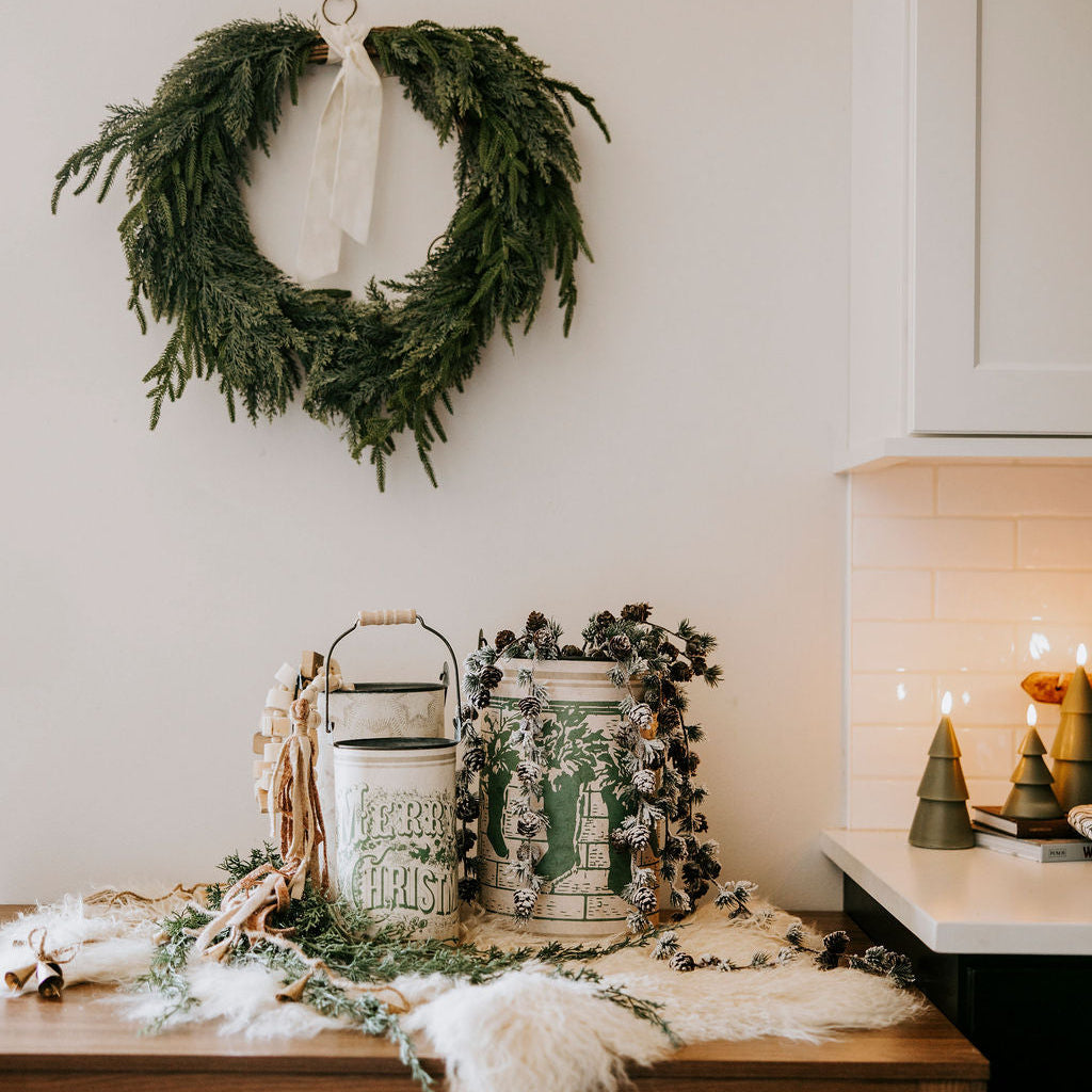 Holiday Decorative Bucket Set - 2 Styles