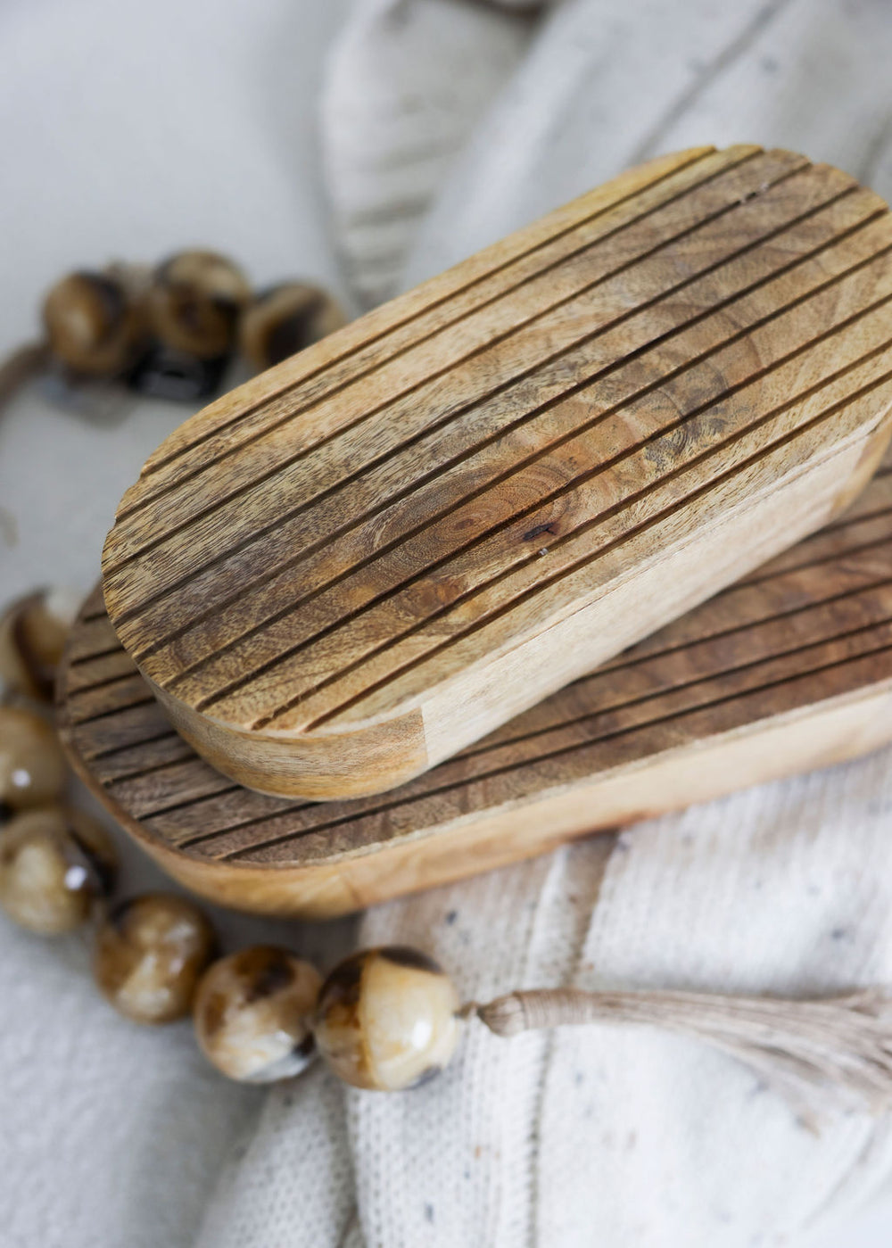 Handcrafted Oval Wooden Box - 2 Sizes