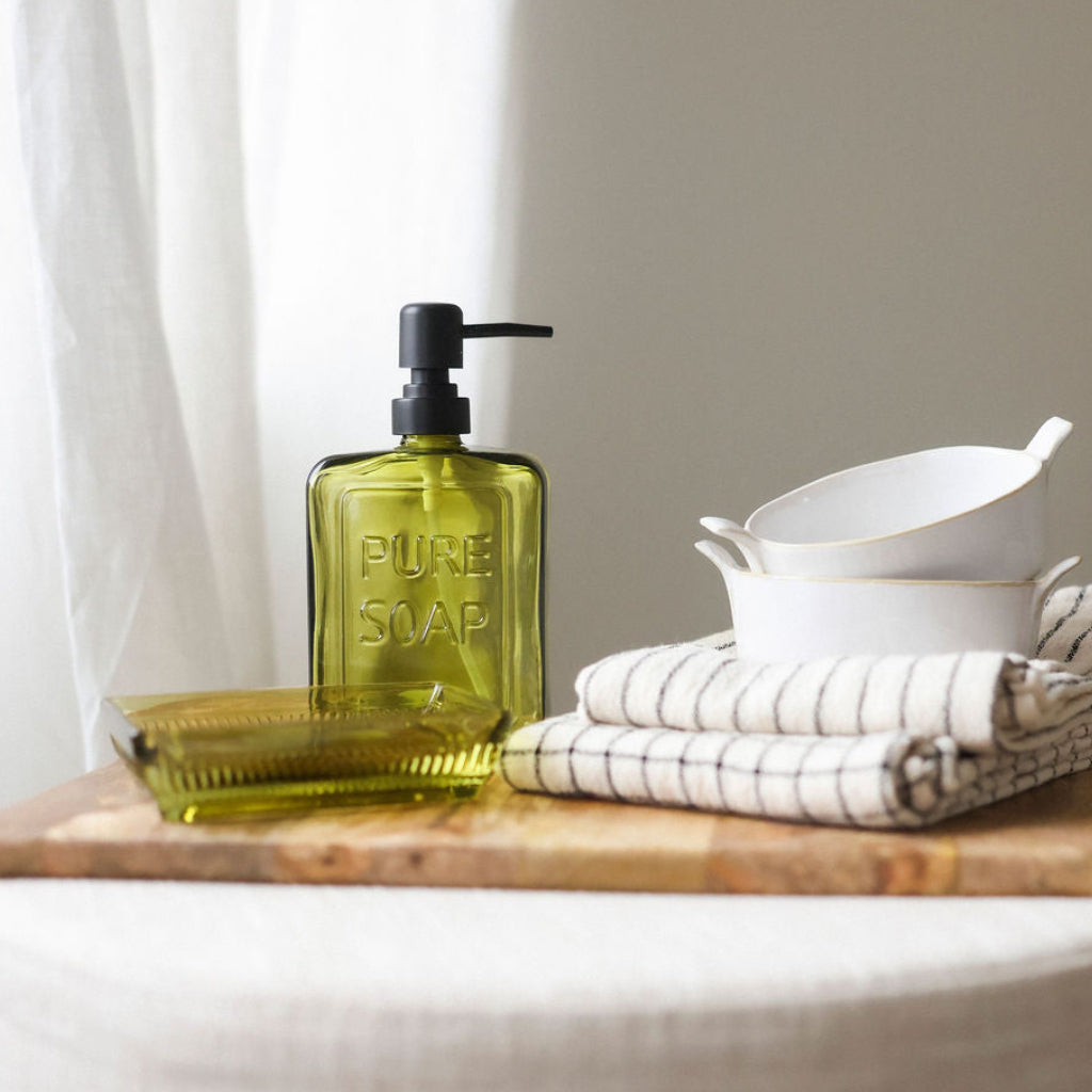Pressed Glass Soap Dish