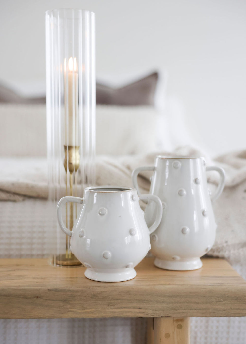 Glossy Raised Dots Vase - 2 Sizes