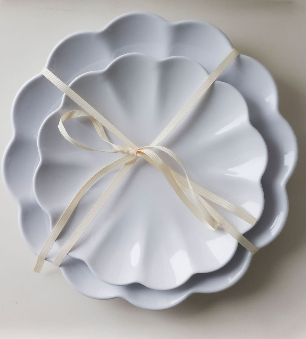 Scalloped Serving Plates - Set of 2