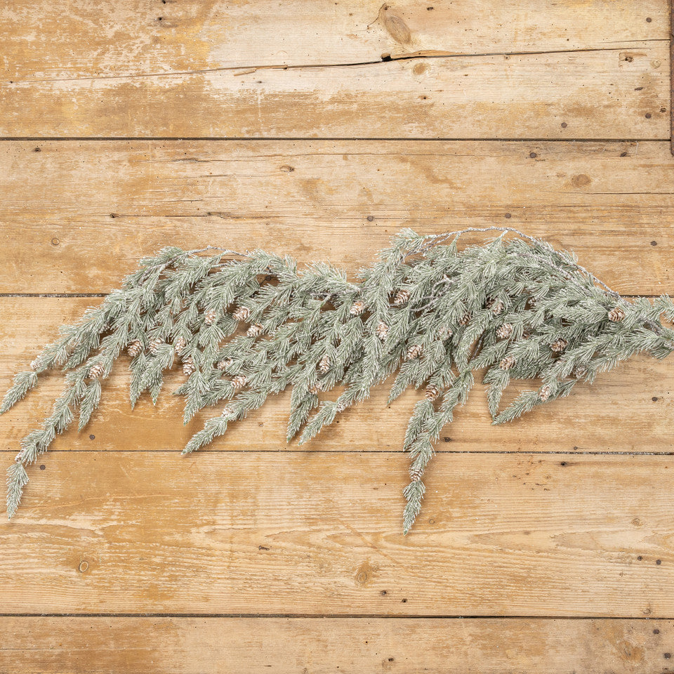 Snowy Angel Pine Draping Garland