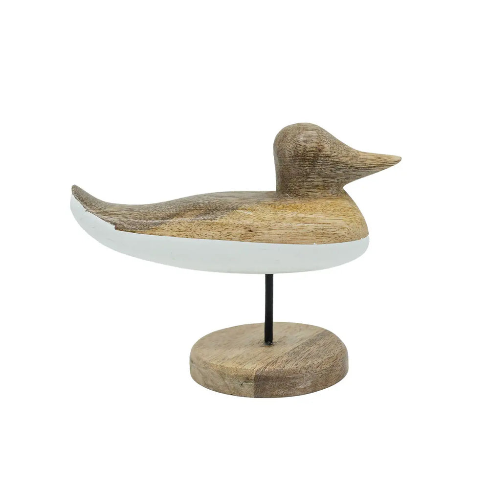 Carved White Bottomed Duck