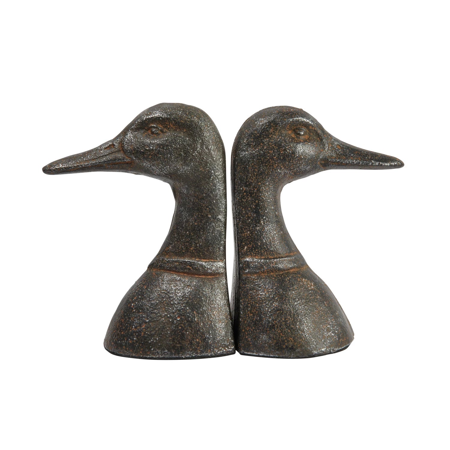 Rustic Duck Head Bookends