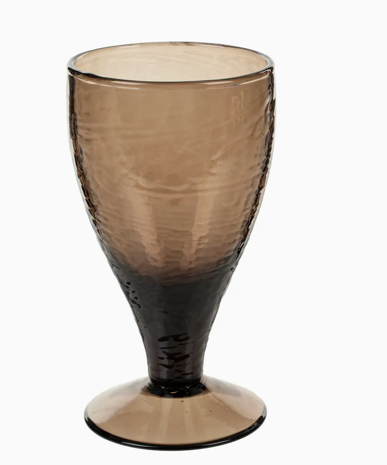 Smokey Stemmed Drinking Glass