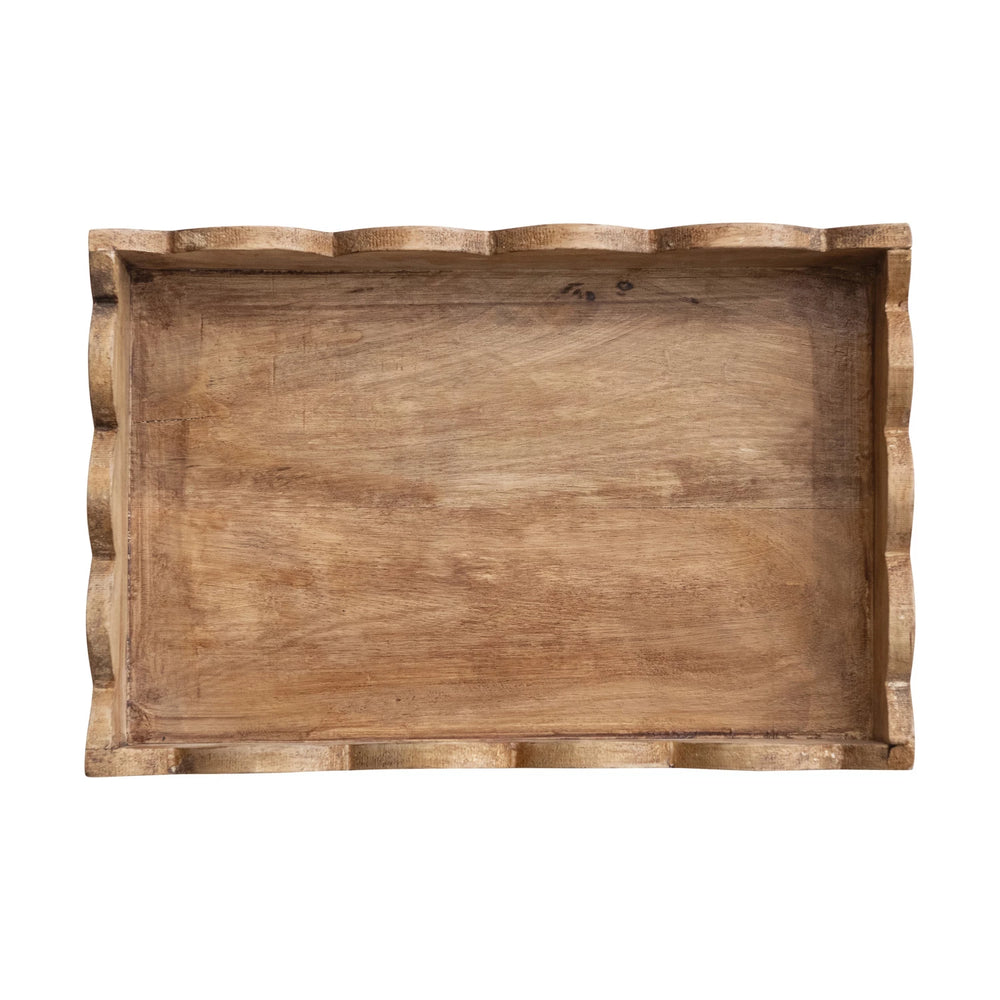 Scalloped Edge Serving Tray