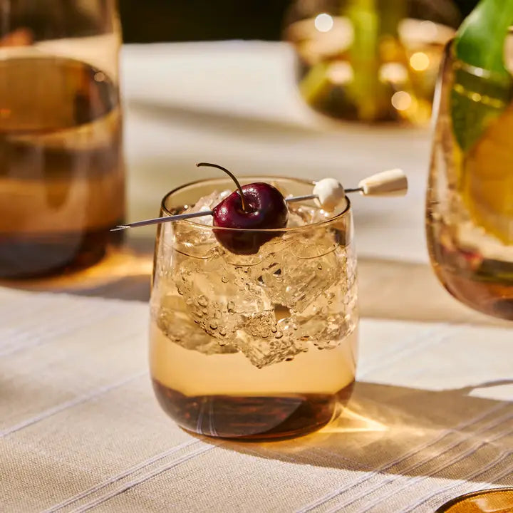Hand-Blown Glass Drinkware - 3 Styles