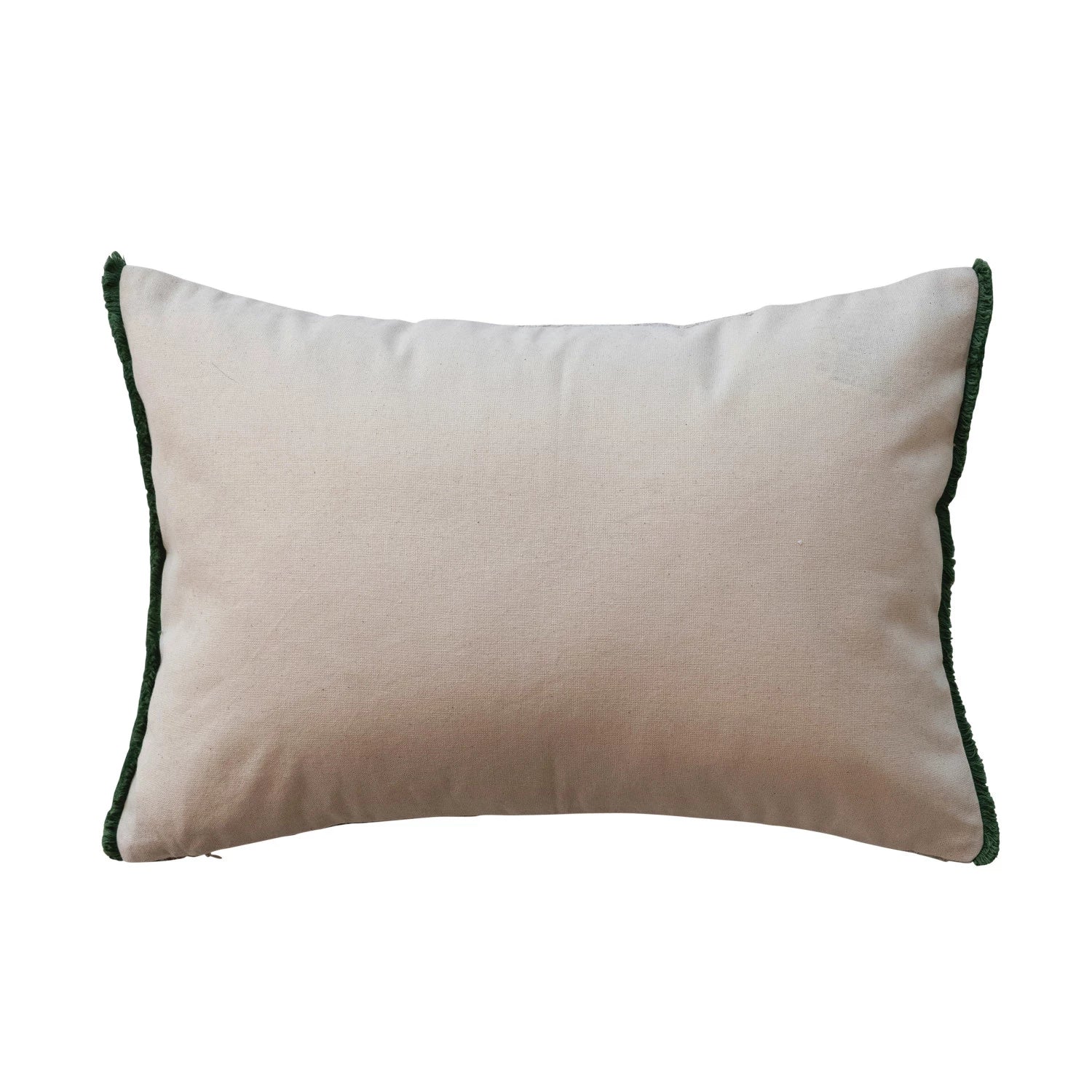 Embroidered Lumbar Pillow