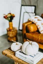 Cream Boucle Pumpkin - 2 Sizes