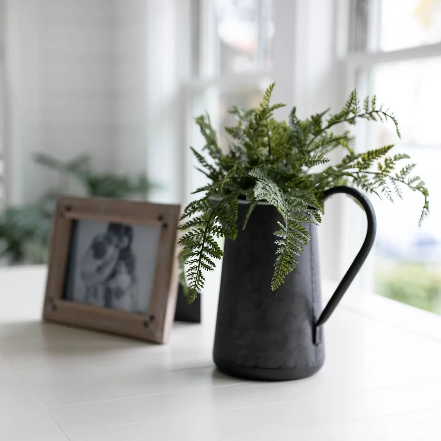 Black Galvanized Decorative Pitcher