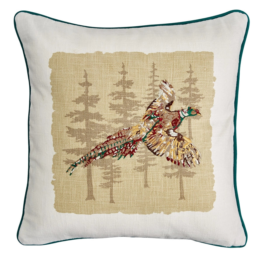 Handmade Pheasant Pillow - Cover Only