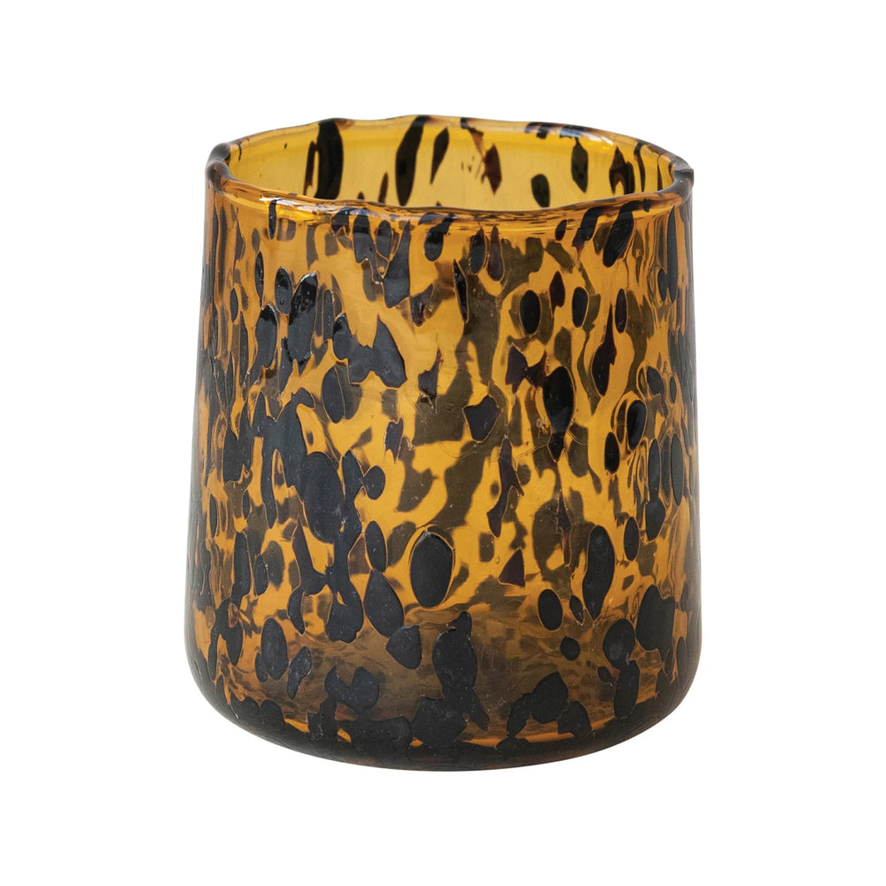 Tortoiseshell Drinking Glass