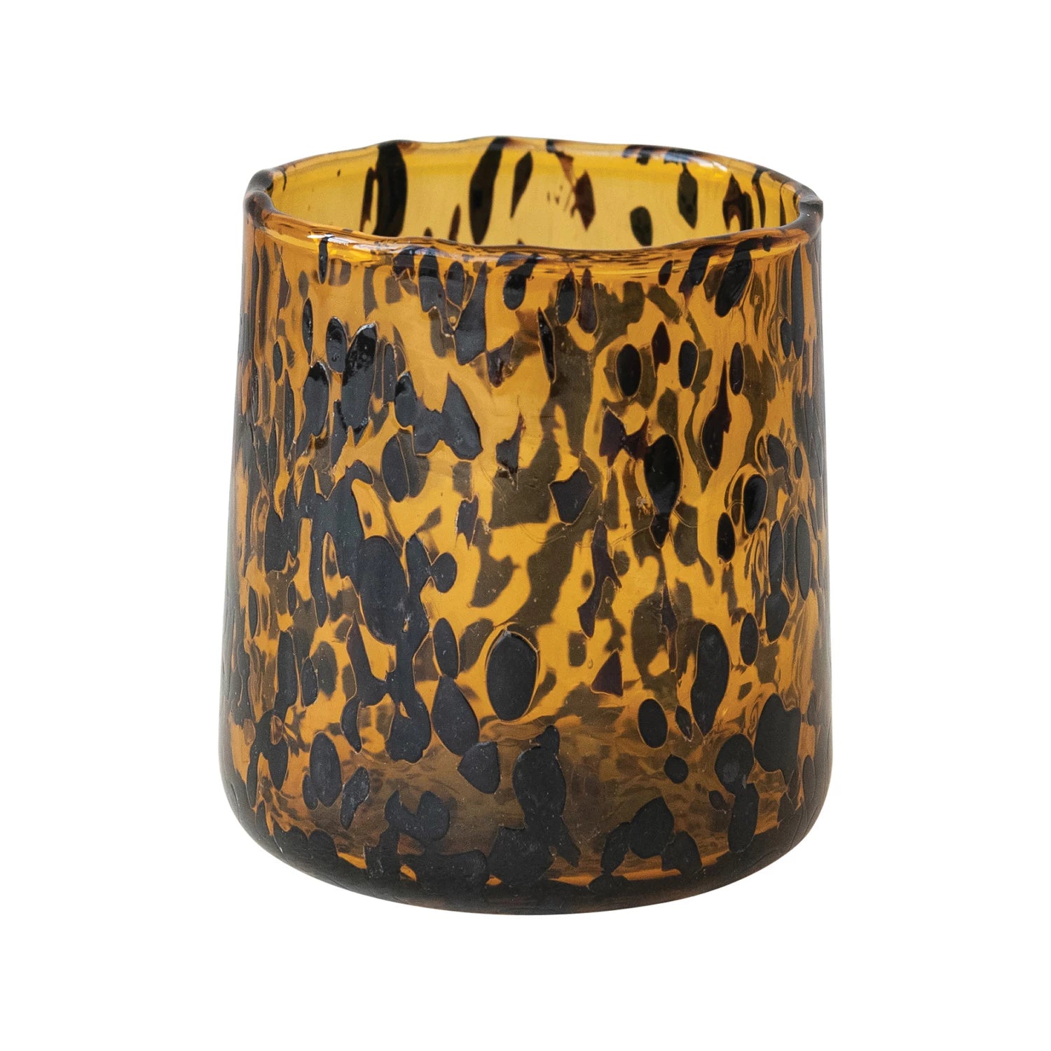 Tortoiseshell Drinking Glass