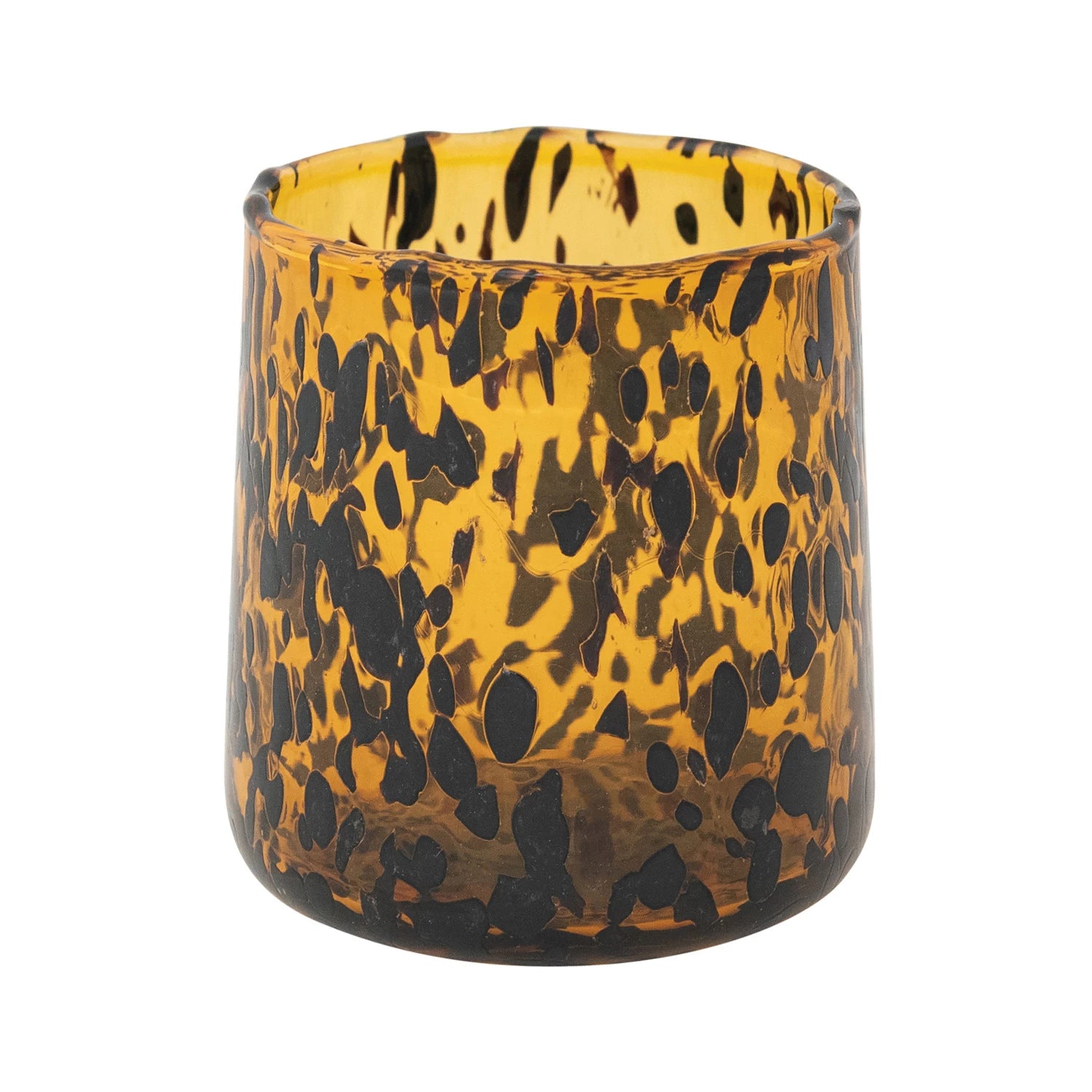 Tortoiseshell Drinking Glass