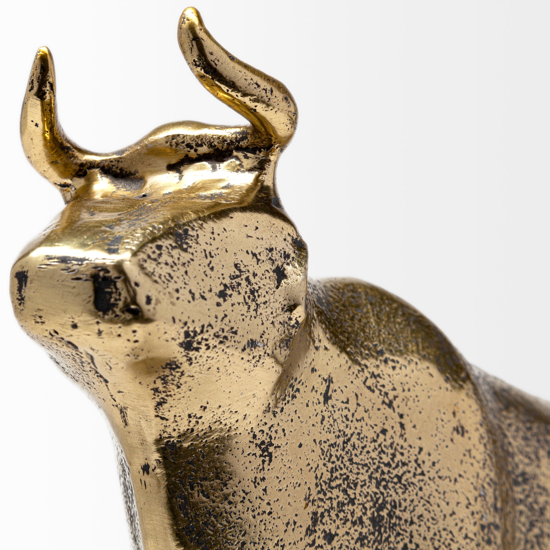 Cast Aluminum Standing Bull - 2 Colors