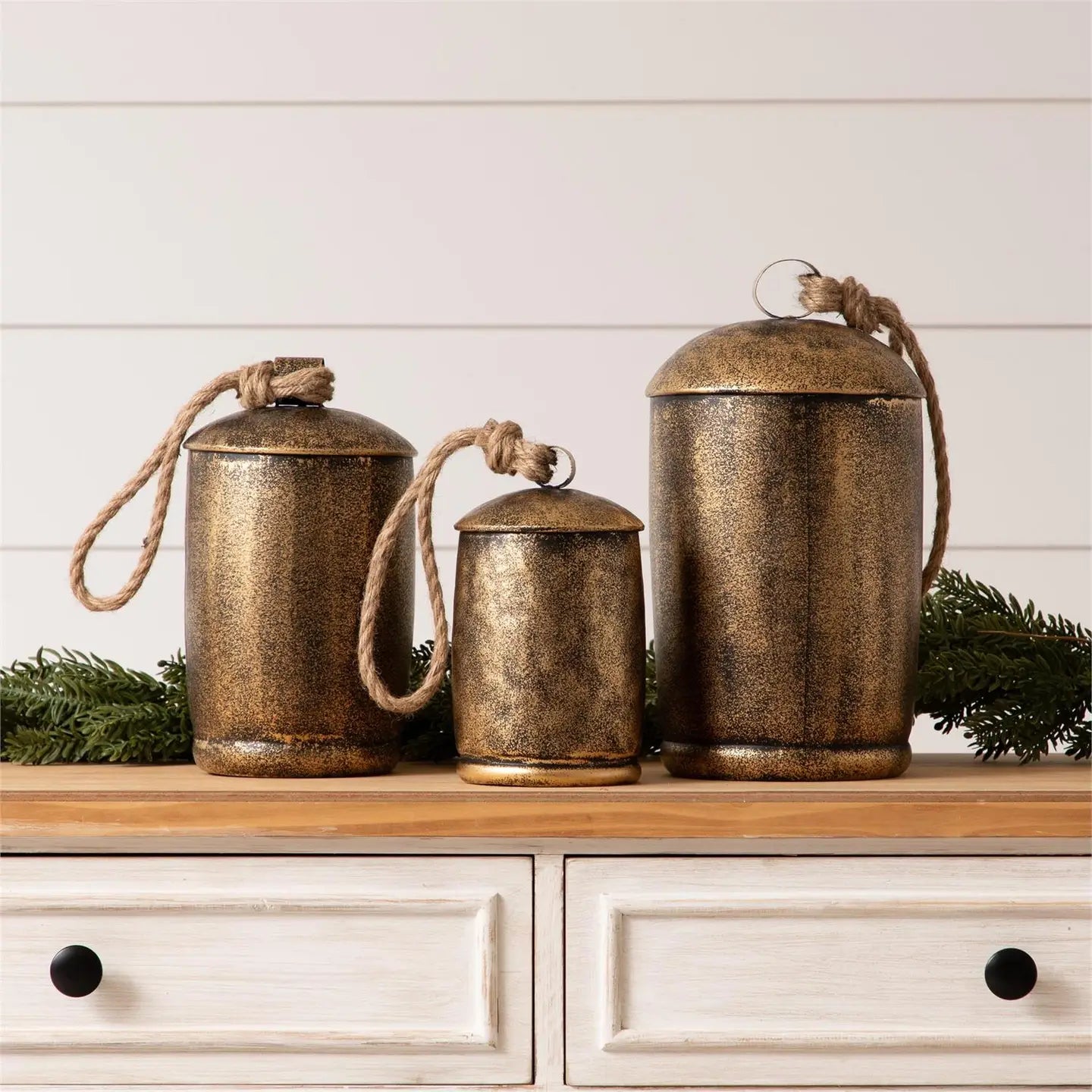 Rustic Gold Metal Bell - 3 Sizes