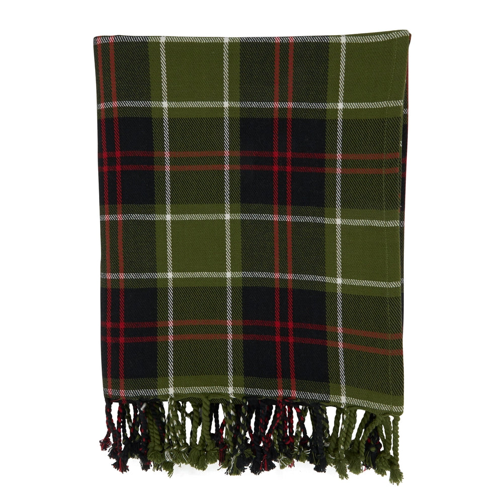 Plaid Cotton Throw Blanket