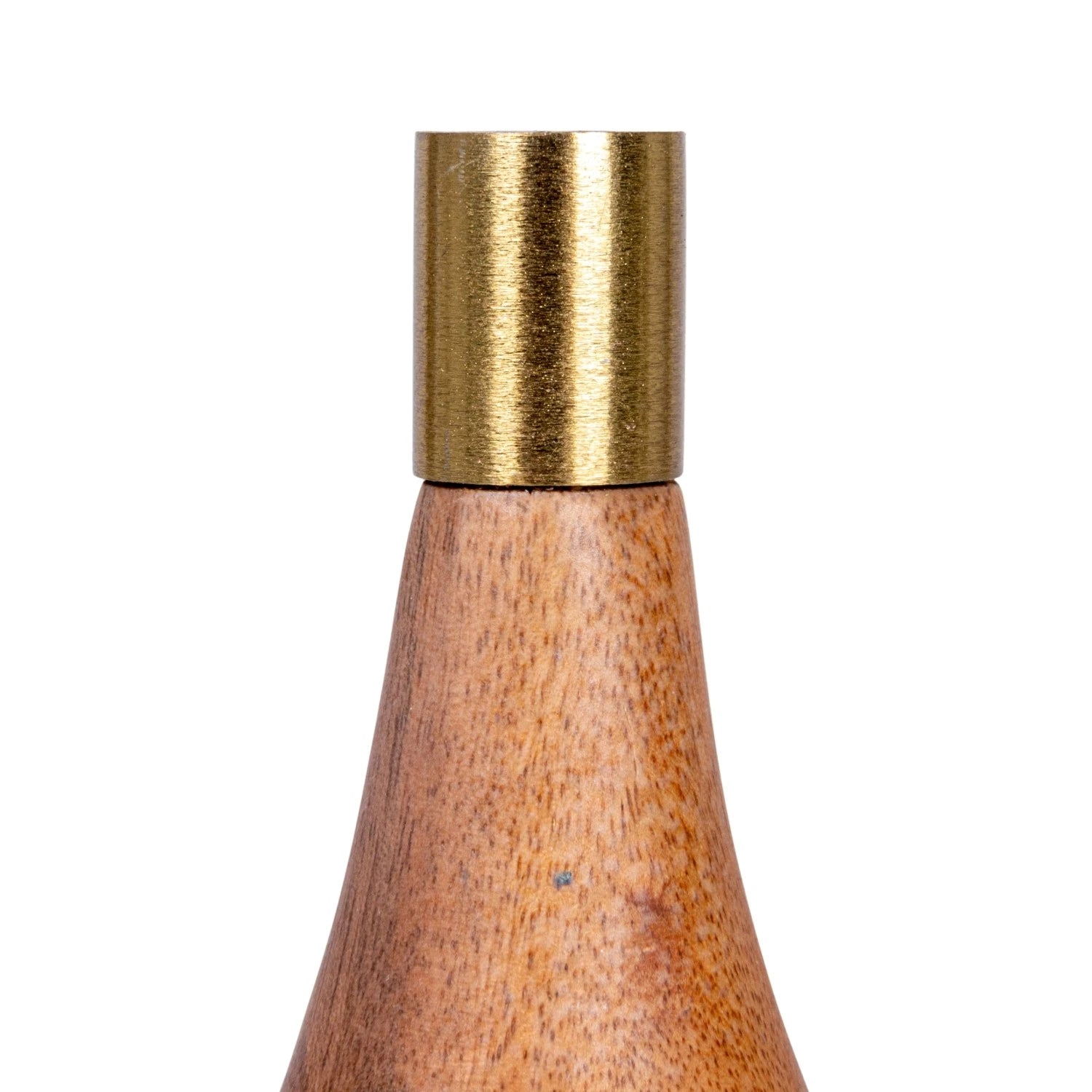 Round Mango Wood Taper Candle Holder