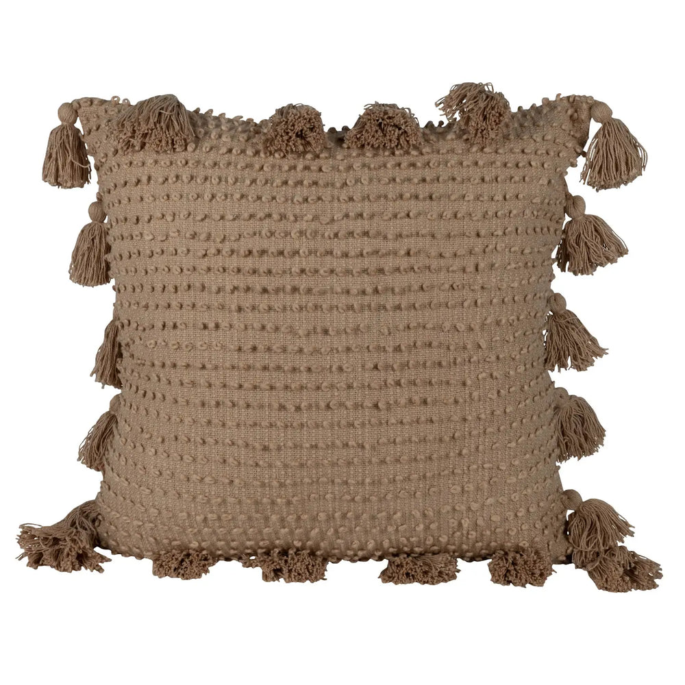 Handwoven Knotted Throw Pillow