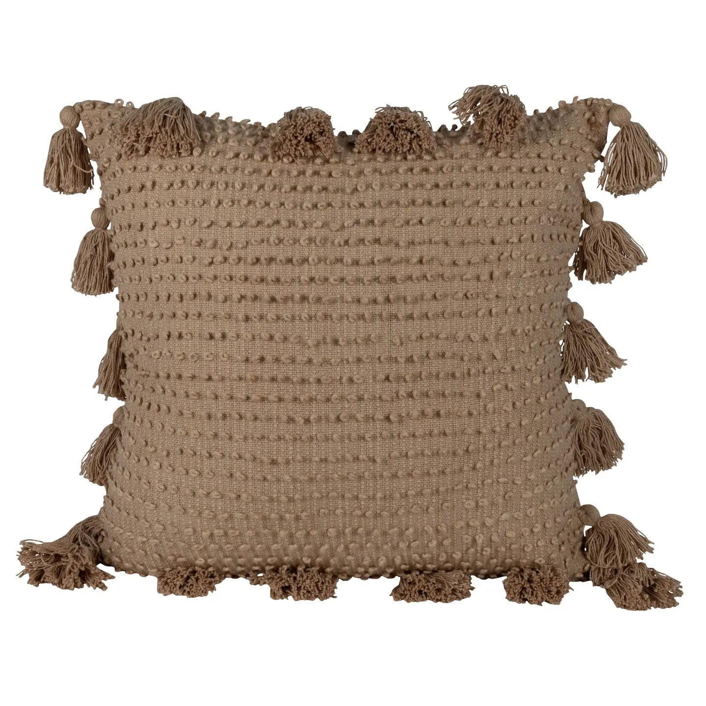 Handwoven Knotted Throw Pillow