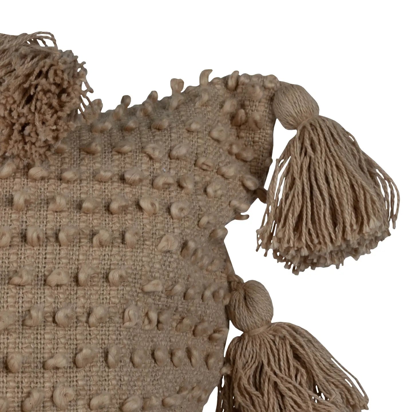 Handwoven Knotted Throw Pillow
