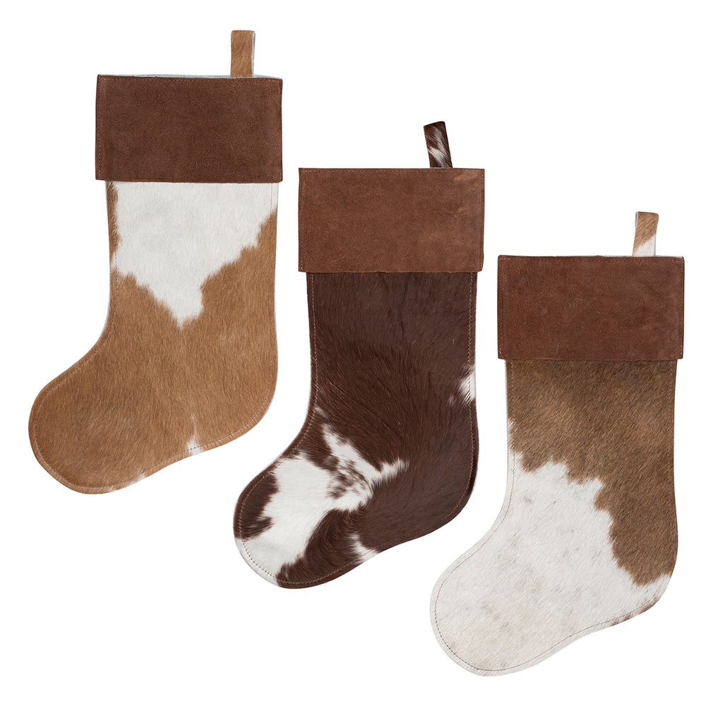 Cowhide Stocking - 5 Colors