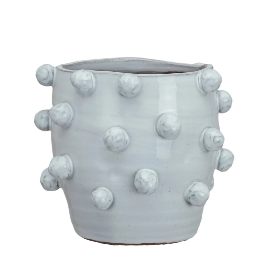 Round Hobnail Pot