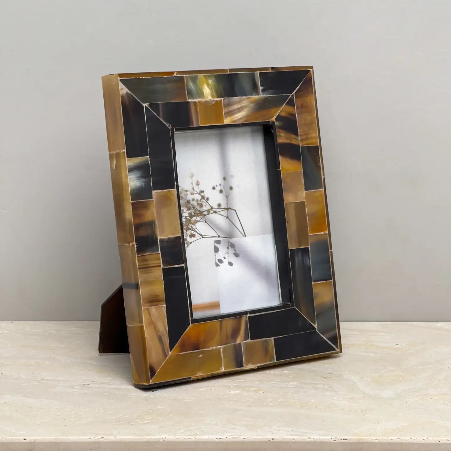 Handcrafted Genuine Horn Photo Frame - 2 Sizes