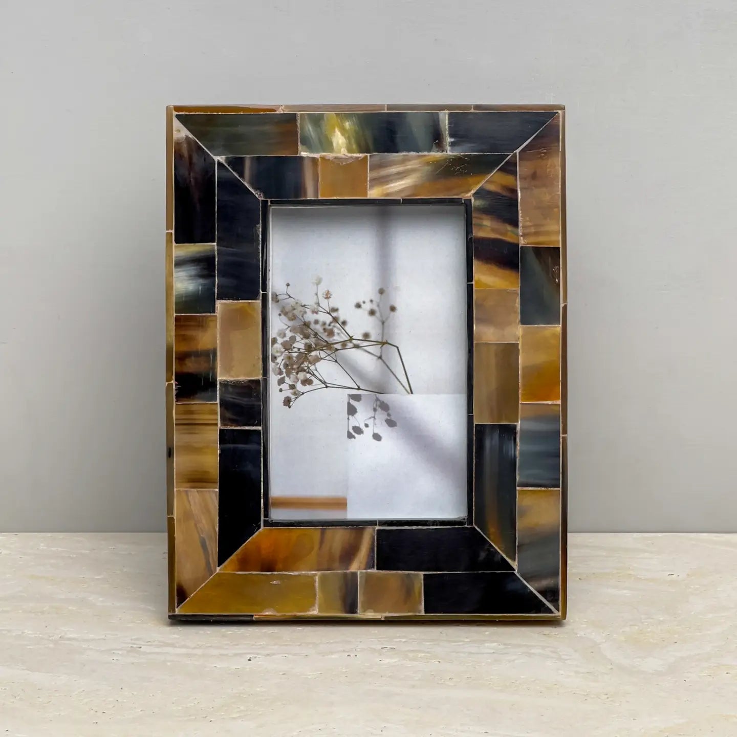 Handcrafted Genuine Horn Photo Frame - 2 Sizes