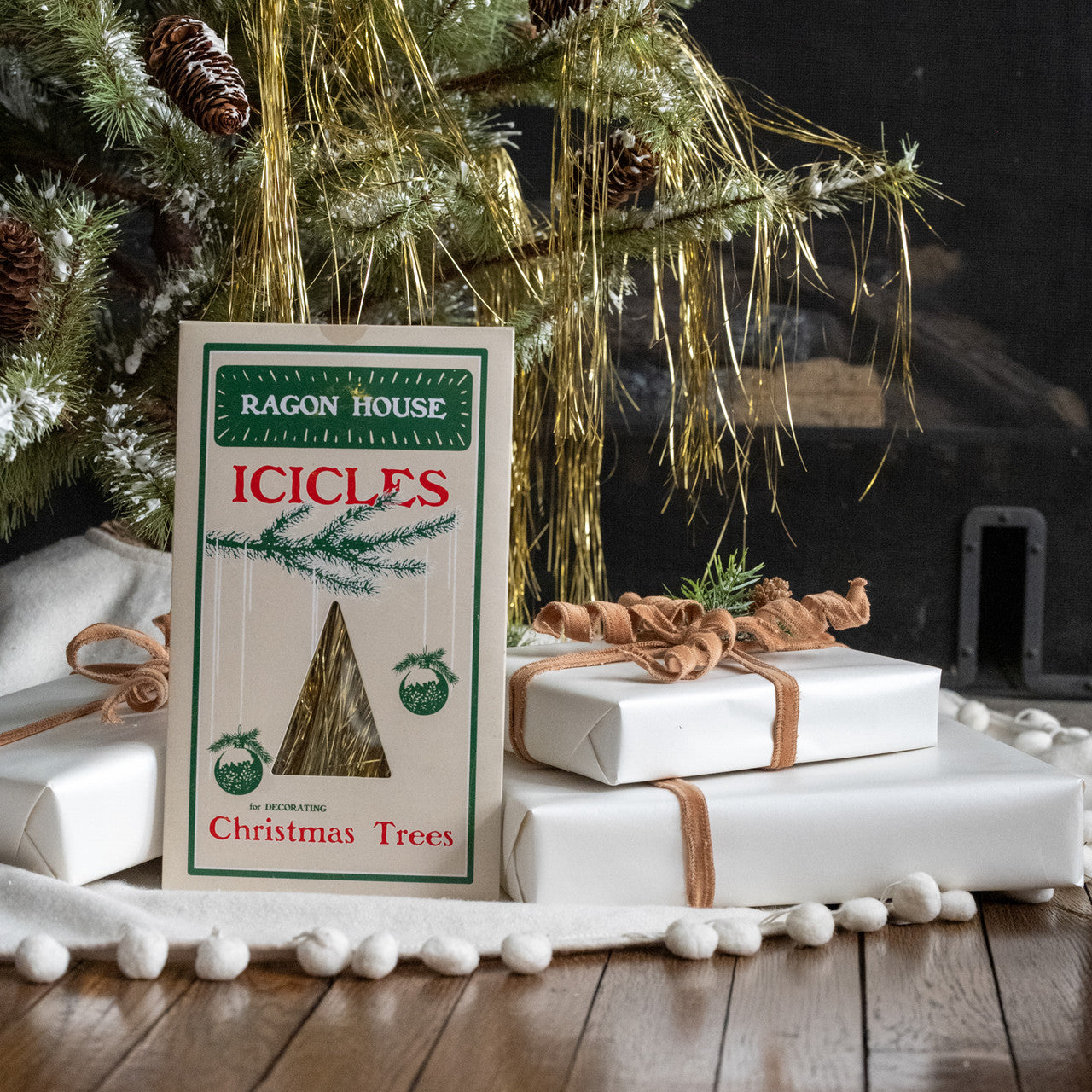 Metallic Tinsel Icicles - 3 Colors