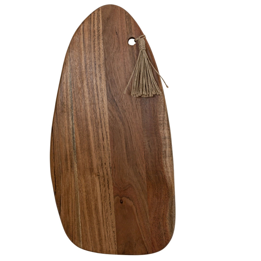 Acacia Wood & Jute Cutting Board