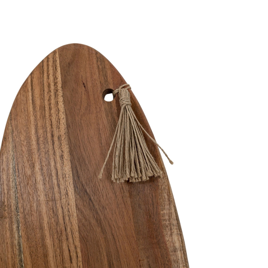 Acacia Wood & Jute Cutting Board