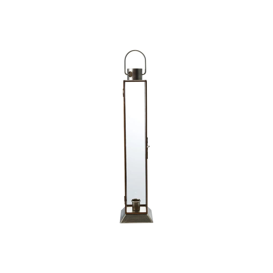 Iron Lantern Candlestick Holder