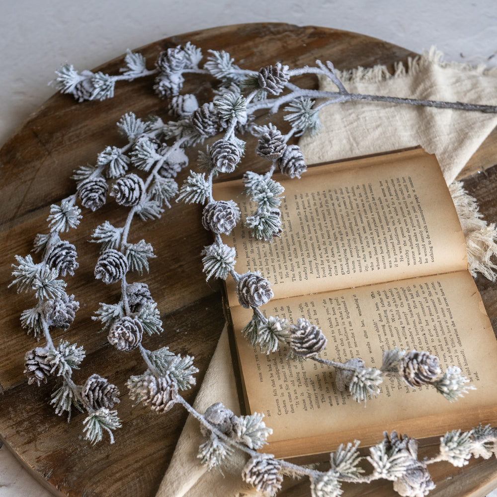Snowy Larch & Pinecone Spray