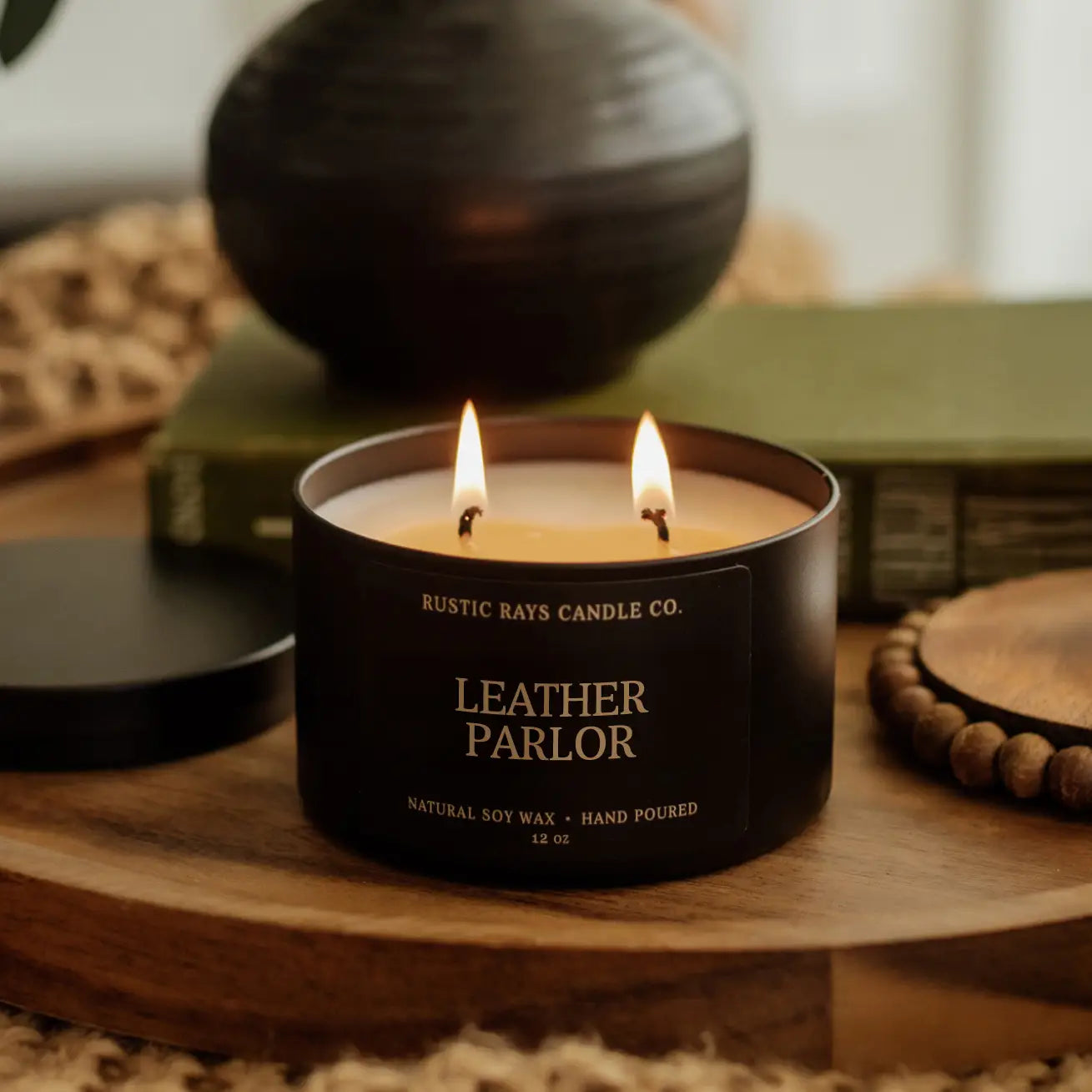 Matte Black Soy Wax Candles