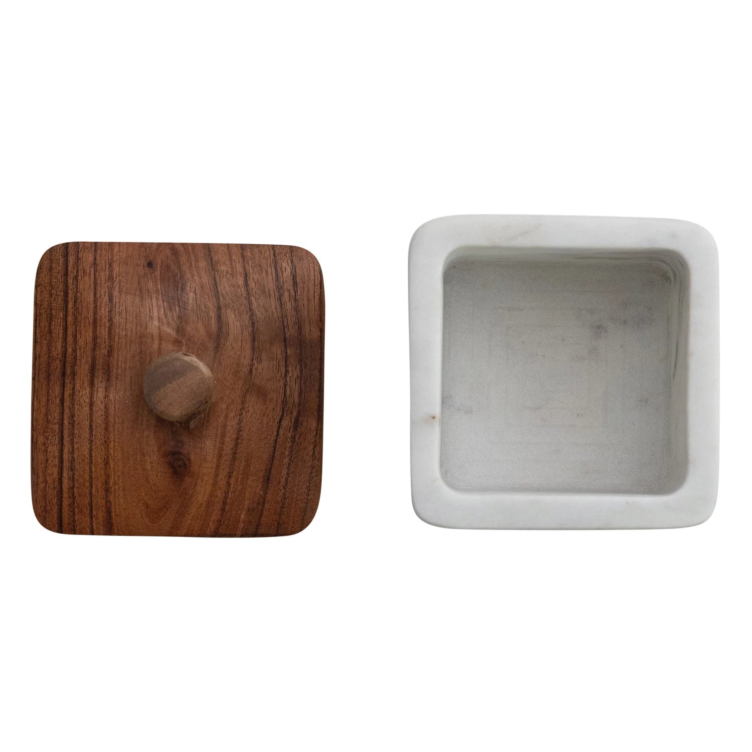 Square Marble Box with Lid