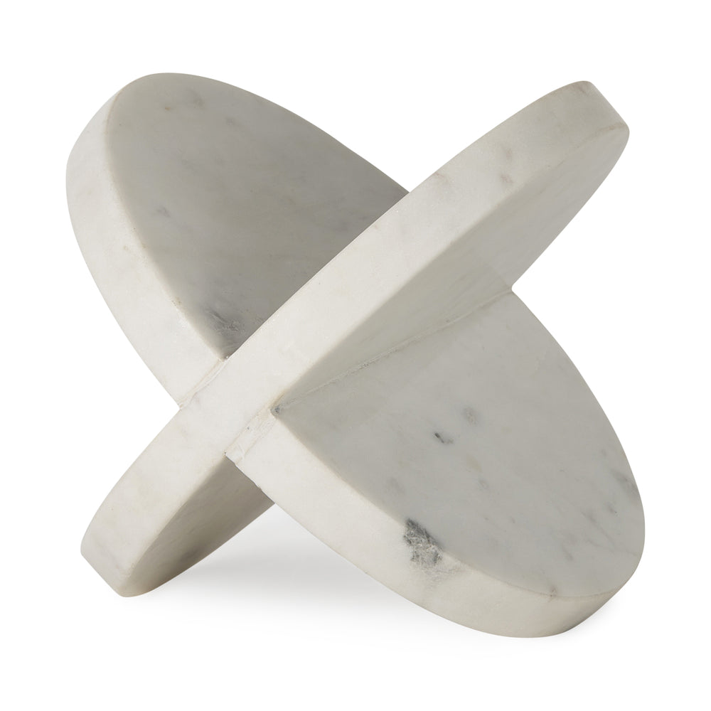 Crossed Marble Decorative Object