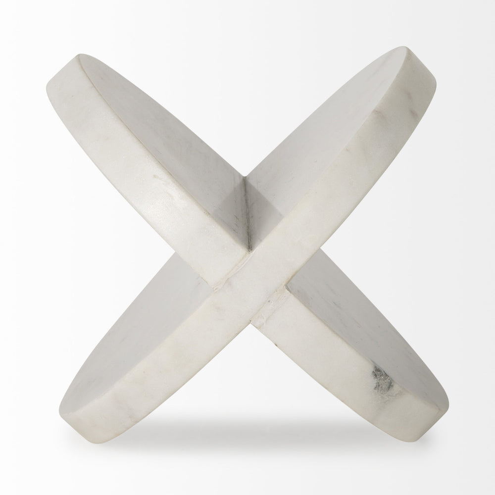 Crossed Marble Decorative Object
